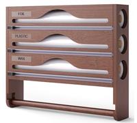 Distributeur Aluminium Et Film Alimentaire avec Porte Cuisine, Distributeur Film Alimentaire avec Coupeur, Derouleur Papier Alimentaire, Film, Alu, Papier De Cuisson