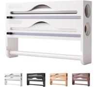Distributeur Aluminium Et Film Alimentaire avec Porte Cuisine, Distributeur Film Alimentaire avec Coupeur, Derouleur Papier Alimentaire Sopalain, Film, Alu, Papier De Cuisson