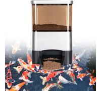 Distributeur automatique de nourriture pour poissons, 10 L, alimentation dispersée à 120°, 1 à 12 alimentations réglables, minuterie numérique pour aquarium