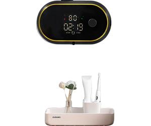 Distributeur automatique de savon, capacité 450 ml, puissance 37 W, zone de détection 5 cm, temps de charge 35 h, indice d'étanchéité IPX5
