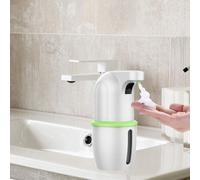 Distributeur automatique de savon - Distributeur de mousse - Distributeur de désinfectant pour les mains - Lavage hygiénique - Induction sans contact - 275 ml - Vert