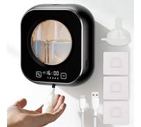 Distributeur automatique de savon, distributeur de savon pour les mains avec capteur infrarouge, distributeur de liquide vaisselle de 320 ml (aucun perçage nécessaire), distributeur automatique de sav