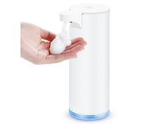 Distributeur automatique de savon moussant en acier inoxydable, électrique : kit de distributeur de savon, étanche IPX5, fonction de recharge USB-C avec capteur de mouvement infrarouge pour la cuisine