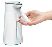 Distributeur automatique de savon moussant - Fixation murale avec capteur - Sans contact - Dosage rapide en 0,25 s - Étanche IPX6 - 400 ml - Salle de bains et cuisine
