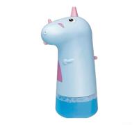 Distributeur automatique de savon moussant sans contact, à piles, mains libres, avec capteur infrarouge, rechargeable, unité de comptoir de cuisine et salle de bain (bleu)