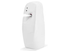 Distributeur Automatique de Spray Désodorisant, Aérosol Maison Intérieur Mural/Autoportant Désodorisant Réglable, Distributeur de Parfum en Spray pour Salle de Bain, Bureau, Hôtel, Blanc