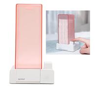 Distributeur automatique de tampons en coton, support carré en coton pressé Organisateur de tampons en coton cosmétique Organisateur de maquillage vanité pour lingettes à ongles non pelucheuses