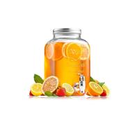 Distributeur avec robinet, Fontaine En Verre Pour Boissons Distributeur de détergents d'une capacité de 5L