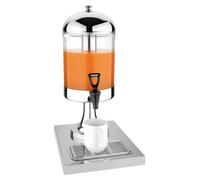 Distributeur de boissons Olympia 6,5 L – Distributeur de jus avec socle rétro et bac d'égouttement