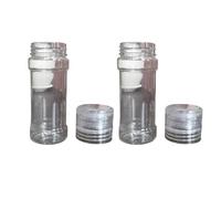 Distributeur d ' assaisonnement transparent, capacité de 100 ml, avec pour ajuster la taille de broyage, bouteille d ' assaisonnement portable pour la cuisson de moulins à poivrons transparents