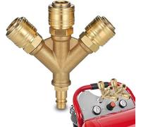 Distributeur d'air à trois voies avec raccord rapide pour compresseurs - Raccords 1/4 pouce