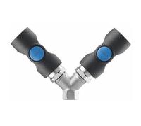 Distributeur d'air comprimé en Y - raccord rapide - filetage femelle 1/4" PRÉVOST
