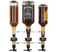 Distributeur d'alcool - ICH-ZAPFE.DE - Mural - 3 bouteilles - 0,7L à 1,0L - Rouge
