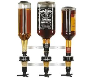Distributeur d'alcool - ICH-ZAPFE.DE - Mural - 3 bouteilles - 0,7L à 1,0L - Rouge