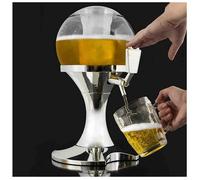 Distributeur de Bière Réfrigérant - Ball - 3,5 Litres - Bac à glaçons amovible - Design élégant - Jaune