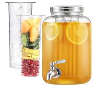 Distributeur de Boisson avec Robinet 6L - Fontaine Punch - Bonbonne pour Eau Cocktail Cold Brew