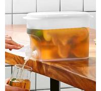 Distributeur De Boisson | Distributeur Eau Frigo | Carafe À Jus Avec Robinet | Pour Les Boissons Froides, Jus De Fruits, Cocktails, Pratique À Réfrigérer 11x25x18cm