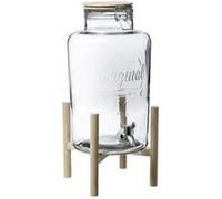 Distributeur de boissons avec support, 8 L, verre