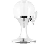 Distributeur de Boisson ou Girafe de Bière réfrigérant 3,5 L avec Bec verseur anti gouttes et réservoir à Glaçons - Straße Tech ® Gris et transparent G