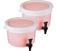 Distributeur de boissons 11 L - Distributeur de jus de fruits en plastique avec robinet et couvercle - Distributeur d'eau pour thé glacé et limonade - idéal pour les restaurants, les hôtels, les fêtes