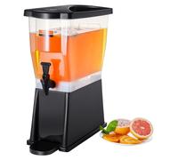 Distributeur de boissons, 11 L Distributeur d'eau Distributeur de boissons pour les fêtes, distributeur de jus de fruits en plastique avec couvercle de robinet à pied, distributeur d'eau pour le thé g