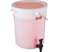 Distributeur de boissons, 19 L Distributeur de boissons pour fêtes, Distributeur de jus de fruits en plastique avec robinet & couvercle, Distributeur d'eau pour thé glacé et jus de citron vert, pour r