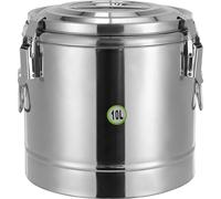 Distributeur de boissons, capacité 14 litres, acier inoxydable isolé, argent