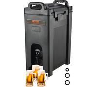 Distributeur de boissons chaudes et froides Distributeur de boissons 18,9 L, LDPE Fontaine d'eau chaude et froide Grand distributeur de boissons avec robinet pour café, lait froid, eau, jus de fruits,