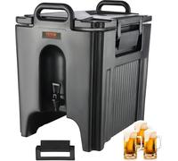 Distributeur de boissons chaudes et froides Distributeur de boissons 37,6 L, LDPE Fontaine d'eau chaude et froide Grand distributeur de boissons avec robinet pour café, lait froid, eau, jus de fruits,