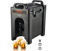 Distributeur de boissons chaudes et froides Distributeur de boissons 9,5 L, LDPE Fontaine d'eau chaude et froide Grand distributeur de boissons avec robinet pour café, lait froid, eau, jus de fruits, 