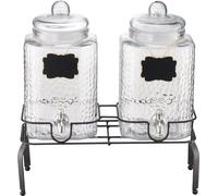 Distributeur de boissons Distributeur de boissons 5,5 L pour fêtes Verre avec support 2 pièces