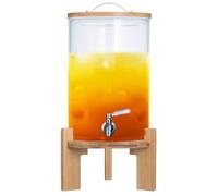 Distributeur de boissons en bambou avec robinet anti-goutte - 8 litres - DIMONO