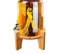 Distributeur De Boissons En Bois Stanď - 18cm 20cm | Porte-boisson Avec Pieds Pour Distributeur De Jus D'eau Et De Limonade, Présentoir Stable Pour Fête, Mariage, Buffet, Restauration | Utilisation Du