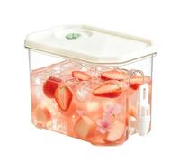 Distributeur de boissons en verre - Récipient Cold Brew de 3,5 l | Distributeur de boissons en verre de 3,5 l - Récipient Cold Brew anti-fuite - Avec bec verseur et couvercle - Pratique pour