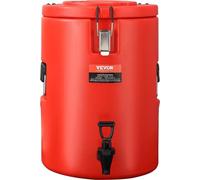 Distributeur de boissons isolé en acier inoxydable, 4,5 gallons (17,2 litres), distributeur thermique pour boissons chaudes et froides avec poignée à robinet, qualité alimentaire pour thé chaud, café,