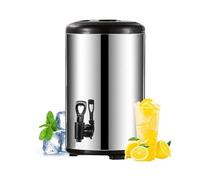 Distributeur de boissons isotherme en acier inoxydable de 12 L, dDouble carafe murale avec robinet Urne à café de grande capacité | Thermoss thermique avec robinet pour jus, thé, lait, fête, bureau et