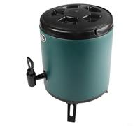 Distributeur de boissons isotherme, seau à thé portable, carafe d'eau de camping, carafe isotherme en mousse (6 L, vert)