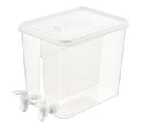 Distributeur de boissons pour réfrigérateur 8 l Transparent anti-fuite avec | Distributeur de jus fin pour jus, thé glacé, soda, cocktail, sangria, boissons chaudes et froides, comptoir de cuisine