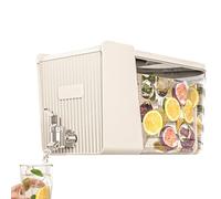 Distributeur de boissons pour réfrigérateur avec robinet, distributeur d'eau | Grande capacité de 5,3 L de qualité alimentaire avec couvercle pour jus de glace, thé, limonade