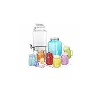 : Distributeur de boissons RGS-800 de 6,5 L avec support et service rétro 7 pièces