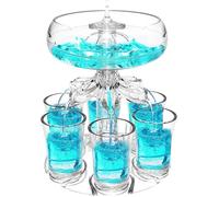 Distributeur de Boissons - ZGEER - 6 Verres à Shot de 4 cl - Idéal pour Fêtes - Support Pratique - Pour Adultes