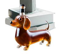 Distributeur de bouteilles de liqueur en forme d'animal | Bouteille d'alcool en forme de teckel pour père, mari, père, anniversaire, pendaison de crémaillère, Noël, bar