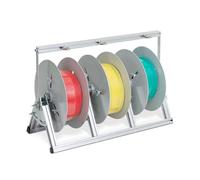 Distributeur de câbles portable - Support de bobine de fil réglable avec | Distributeur de câbles réglable avec support pliable pour une organisation facile des fils dans les espaces industriels et