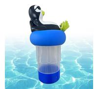 Distributeur De Chlore Flottant pour Piscine - Pingouin Cartoon Flottant réglable,Flotteur De Piscine pour Pastilles De Chlore - pour Spa Bassin Jardin Terrasse Fête Estivale Hôtel