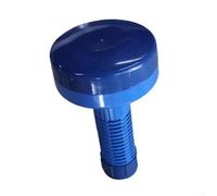 Distributeur de chlorinateur flottant réglable pour spas et piscines - Distributeur de désinfectant bleu avec bouchon de recharge facile pour tablettes de 2,5 cm
