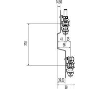 Distributeur de circuit de chauffage REHAU, HKV-D, acier inoxydable, 12 circuits, 1 pièce.