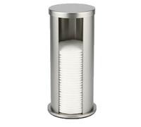 Distributeur de cotons-tiges en acier inoxydable, support rond pour cotons