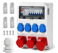Distributeur de courant 4 prises Schuko 230 V - 2 prises CEE 16 A + 1 prise CEE 32 A