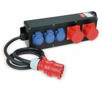 Distributeur de courant PCE, STEYREGG, 2x CEE 16A, 3x prise de courant avec contact de protection