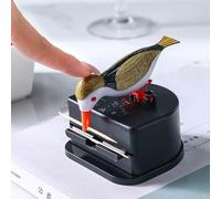 Distributeur De Cure-Dents en Forme D'oiseau Porte-Cure-Dents Automatiques Boîte De Rangement pour Cure-dent De Table pour La Maison Les Restaurants Le Bureau (Or/Noir)